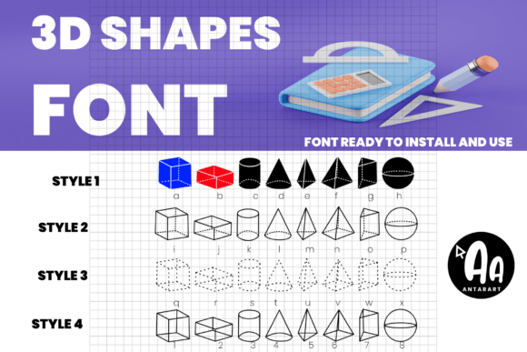 Abcd Ref 3d Shapes Font Review