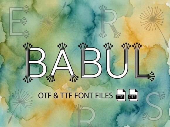 Babul Typeface: A Whimsical Display Font for Modern Brands
