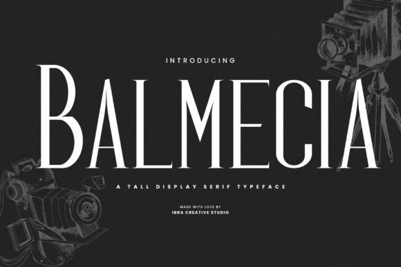 Balmecia Typeface: A Tall Serif for Elegant Brands