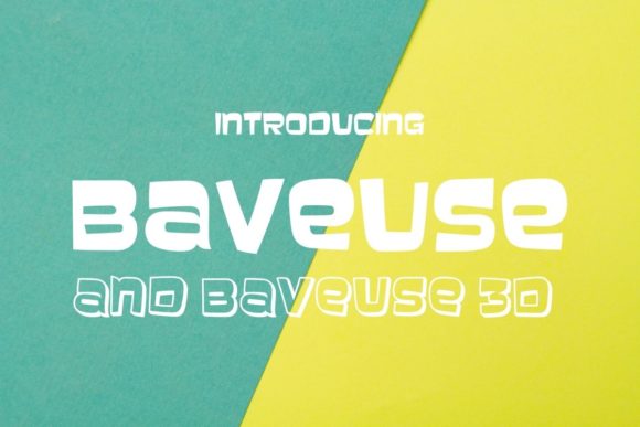 Baveuse: The Playful 3D Font for Bold Campaigns