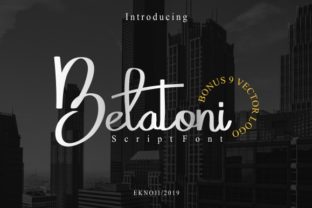 Belatoni: A Graceful Script Font for Editorial Design
