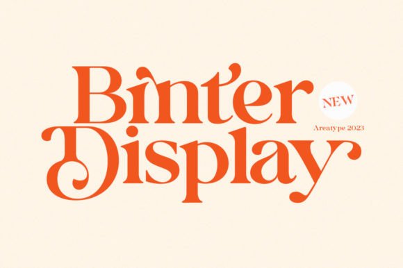 Binter Display: A Serif Typeface for Elegant Branding