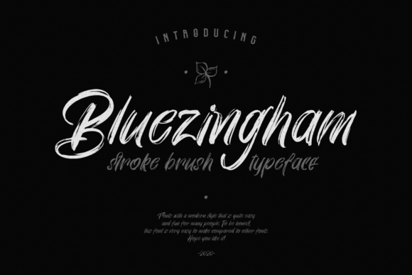 Bluezingham: A Script Font That Elevates Brand Identity