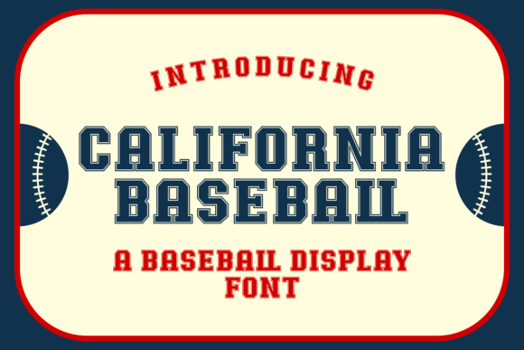 California Baseball: A Slab Serif Font for Bold Branding