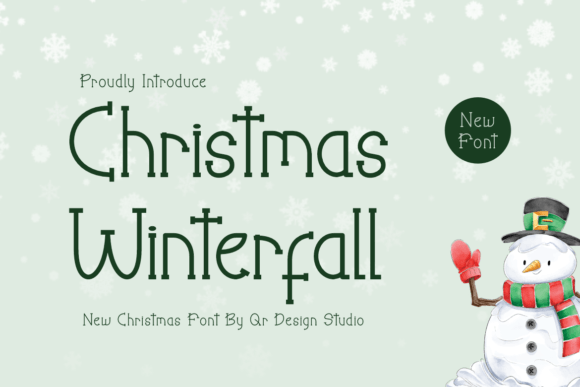 Christmas Winterfall: A Serif Font for Bold Branding
