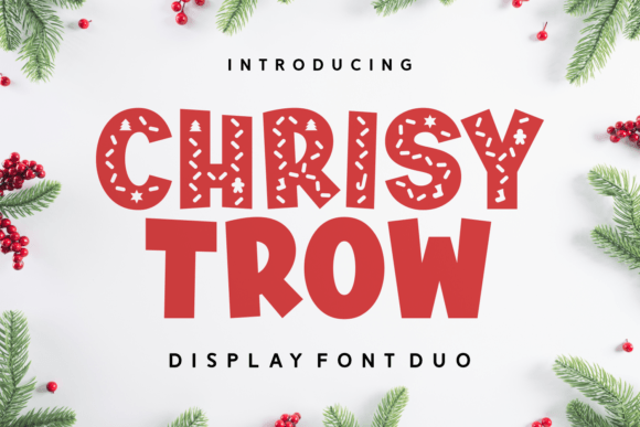 Chrisy Trow: A Festive Typeface for Small Business Branding