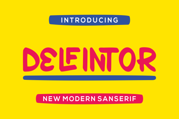 Delfintor: A Bold Sans Serif Font for Makers