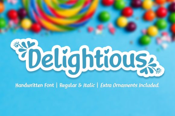 Delightious: A Script Font for Editorial Warmth