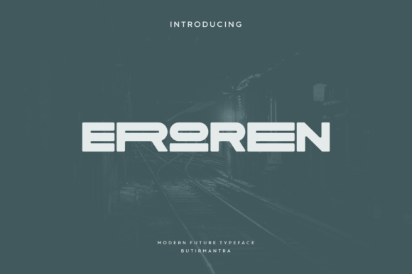 Eroren: A Display Font for Bold Brand Identity