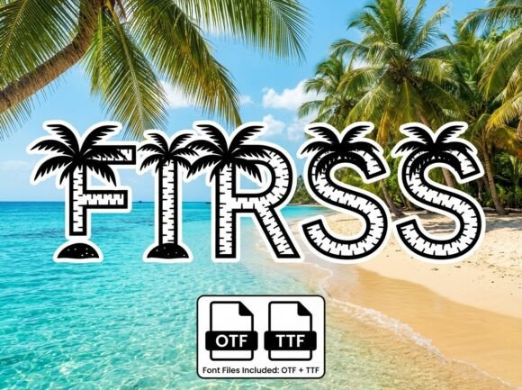 Firss: A Vacation-Style Display Font for Branding