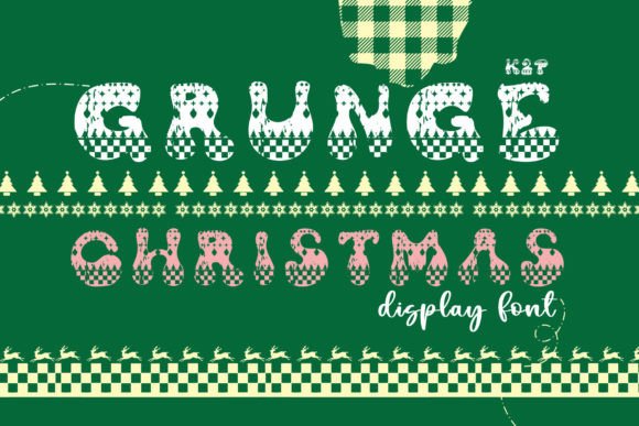 Grunge Christmas: A Bold Decorative Font for Holiday Campaigns