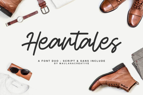 Heartales: A Handcrafted Script Font for Digital Design