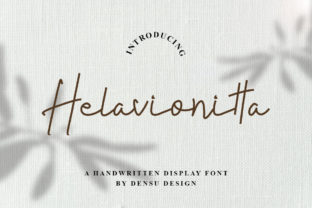 Helavionitta: A Handwritten Font for Editorial Grace
