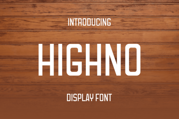 Highno: A Bold Sans Serif Font for Clear Campaigns