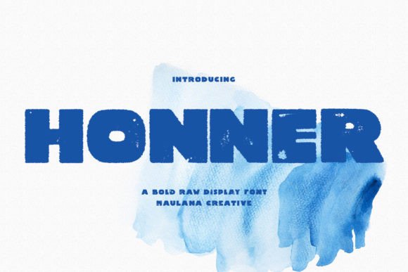 Honner: A Bold Distressed Sans Serif Font for Branding