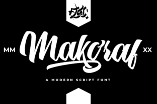 Makgraf: A Script Font for Bold Campaign Visuals