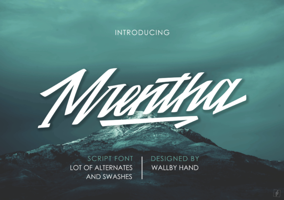 Mrentha: A Script Font for Editorial Impact