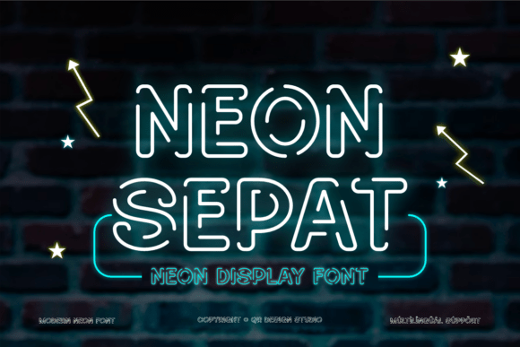 Neon Sepat: A Bold Display Typeface for Web Design