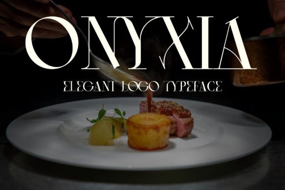 Onyxia Typeface: A Bold Serif for Logos