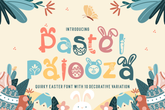 Pastel Palooza: A Playful Easter Display Font for Web Design