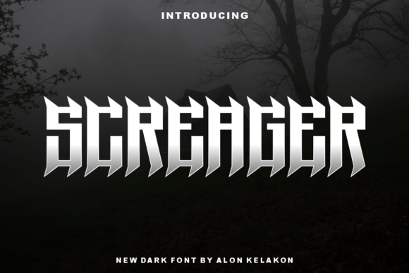 Screager: A Bold Display Font for Brand Identity