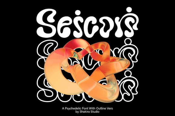 Seicori: A Psychedelic Serif Font for Editorial Design