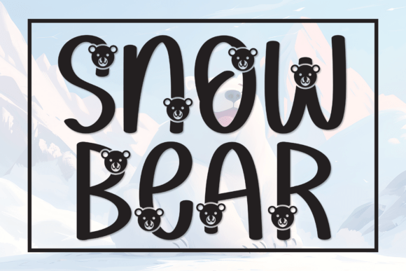 Snow Bear: A Whimsical Display Font for Makers