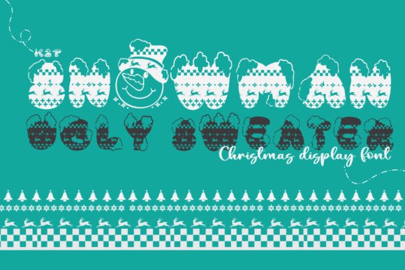 Snowman Ugly Sweater: A Festive Display Font