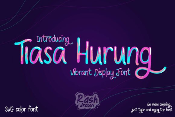 Tiasa Hurung: A Color Font for Makers